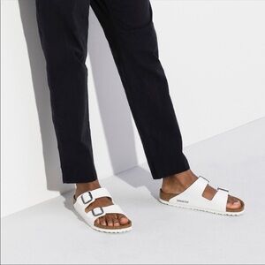 Birkenstock Women’s Arizona Birke-Flor White Narrow Fit